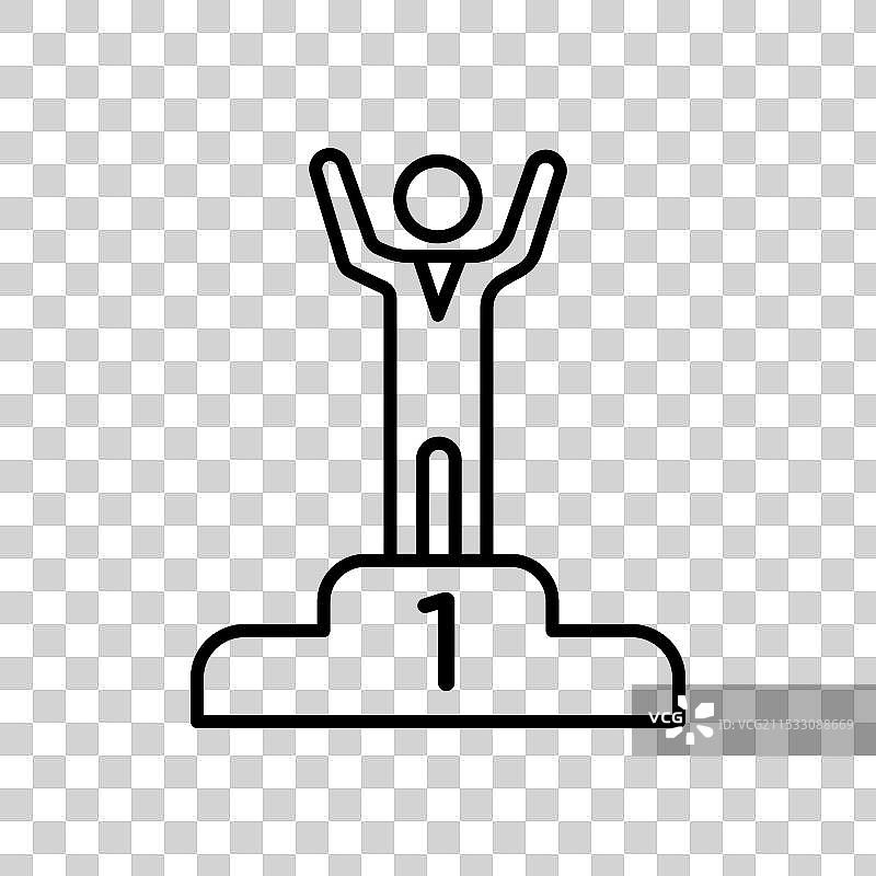 获奖者图标集 成功 典礼 领导力图片素材