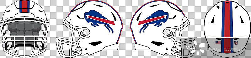 布法罗比尔斯美式足球队的头盔图片素材