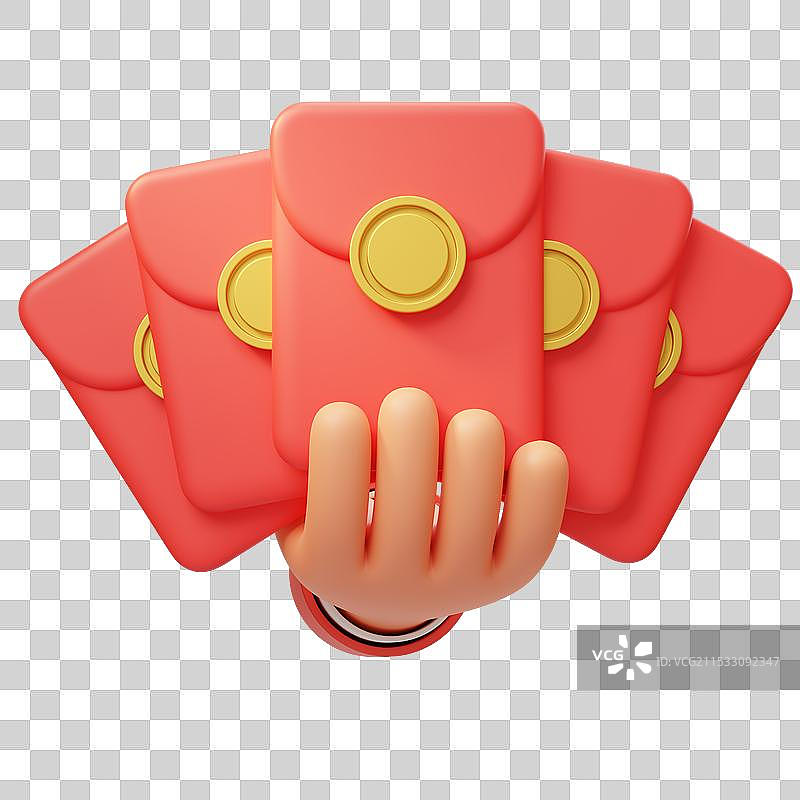 红包3D新年活动回馈新人红包图片素材