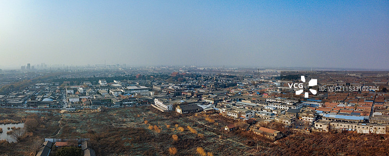 曲阜 曲阜明故城 富良商务中心 秉礼南路 孔庙 航拍图片素材