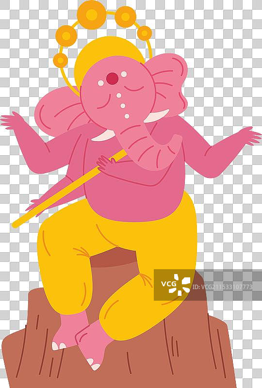 甘尼许节，印度教文化中的神祇图片素材