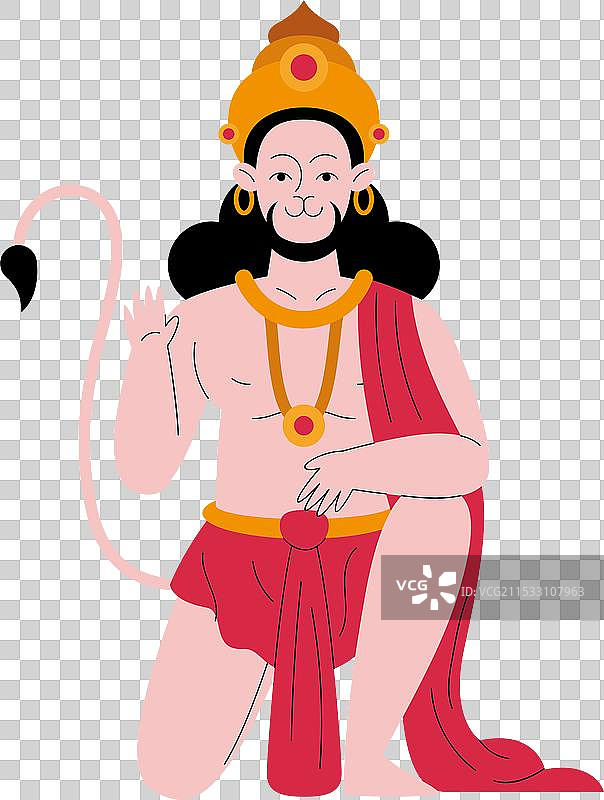 印度的宗教领袖哈奴曼图片素材