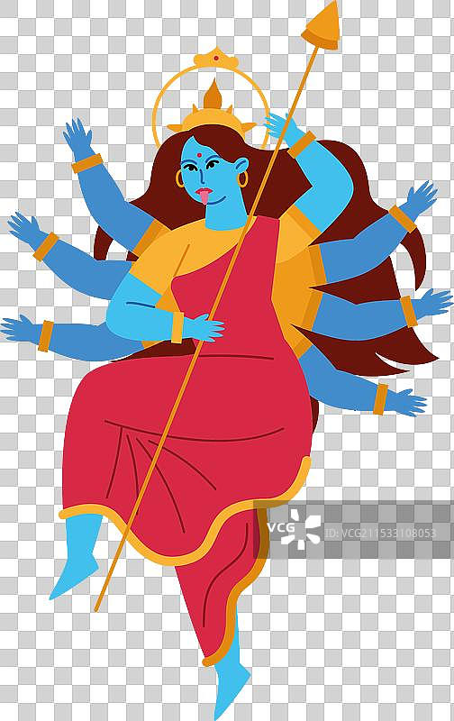 印度教女神卡莉角色图片素材