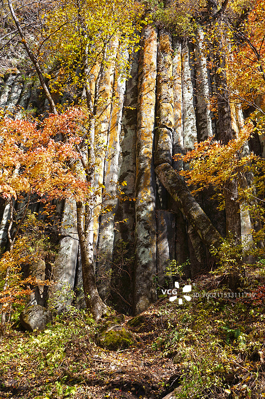 望天鹅风景区玄武质火山锥图片素材