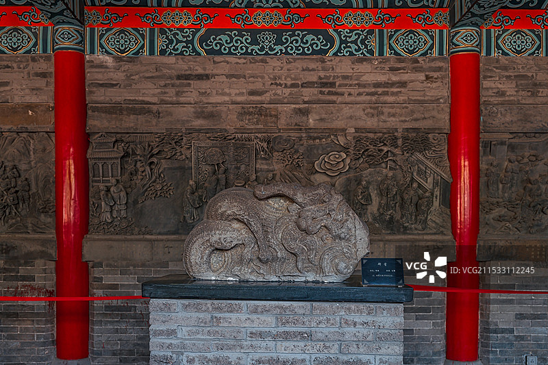 河南省郑州市管城回民区文庙文物碑头图片素材