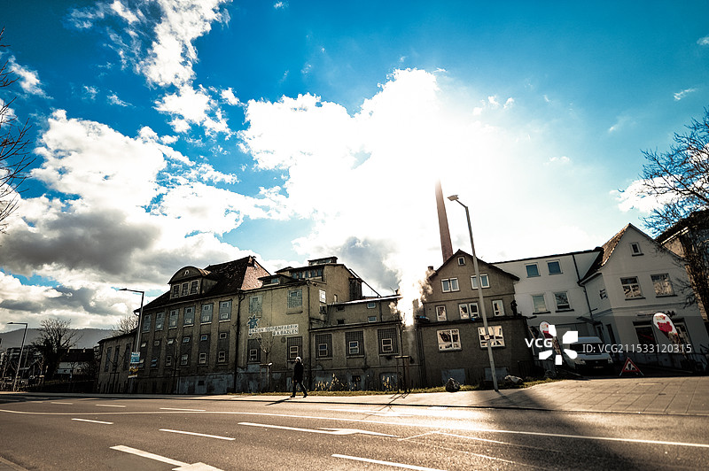 德国街道全景图片素材