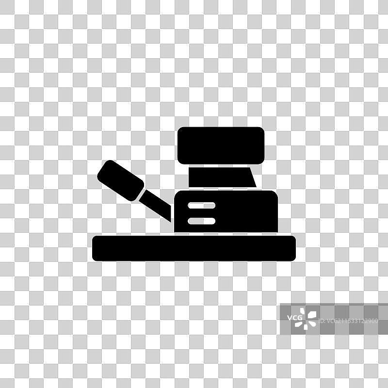 地板打磨机线条图标，独立于白色背景图片素材