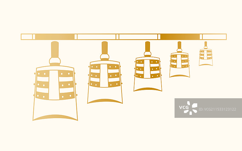 传统文化编钟乐器矢量插画图片素材