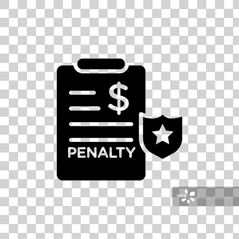 罚球线图标，背景为白色图片素材