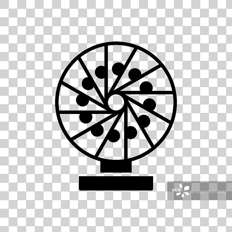 永动机线条图标，背景为白色图片素材