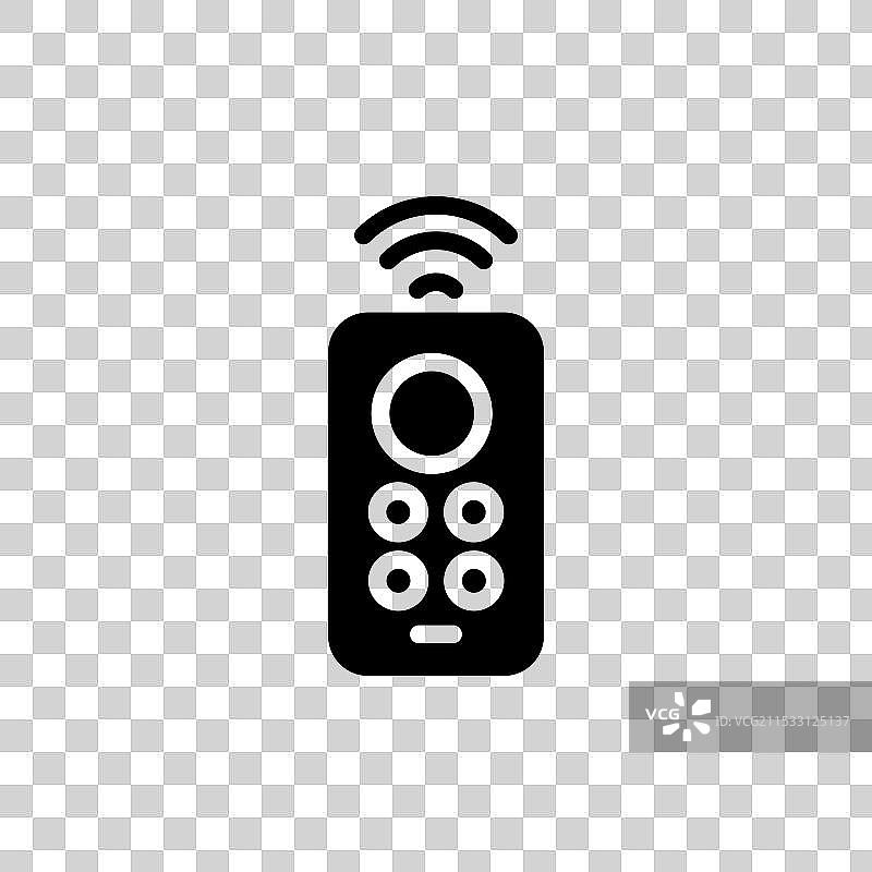 遥控器线条图标，背景为白色图片素材