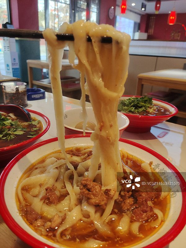 山西传统刀削面图片素材