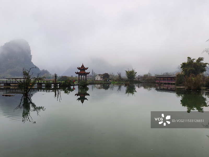 广西渠洋湖图片素材