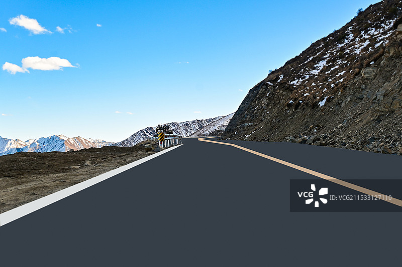 高原公路汽车广告背景图图片素材