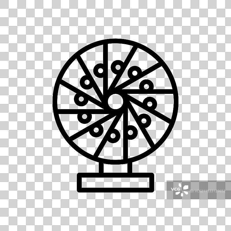 永动机线条图标，背景为白色图片素材