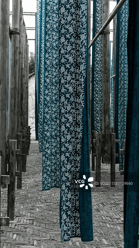 江南染布坊一景摄于乌镇西栅图片素材