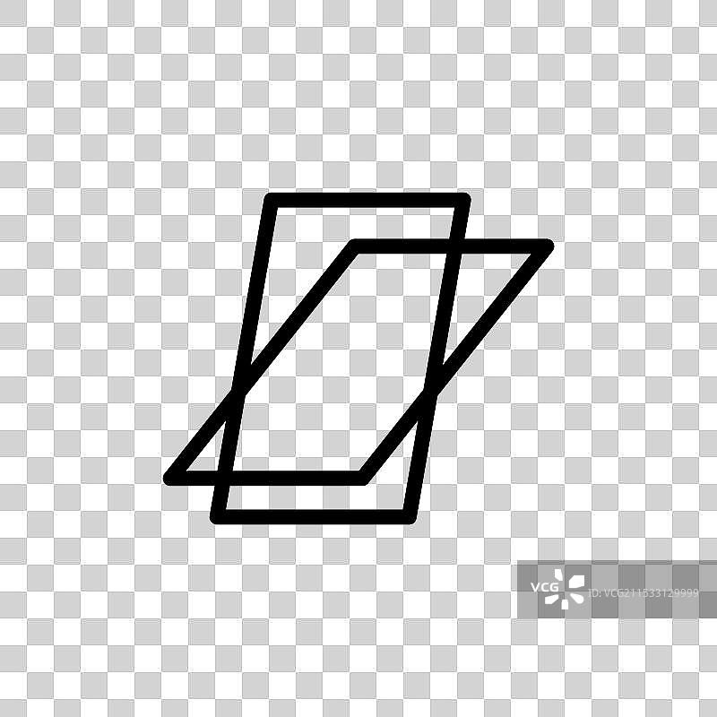 屋顶窗户线条图标，背景为白色图片素材