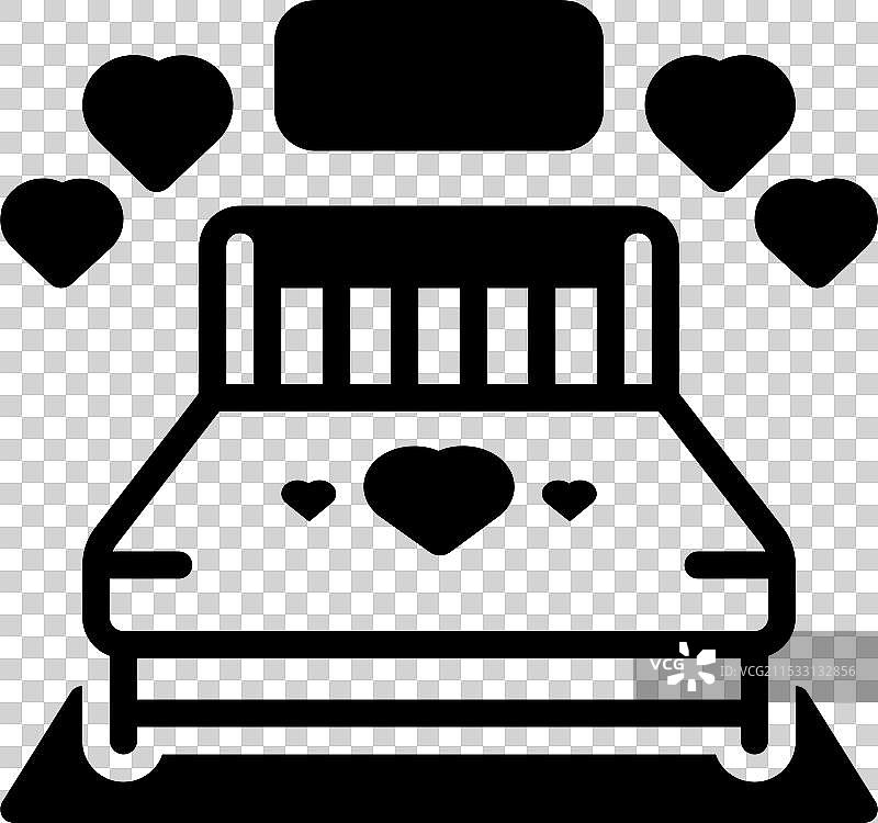 情侣床图片素材