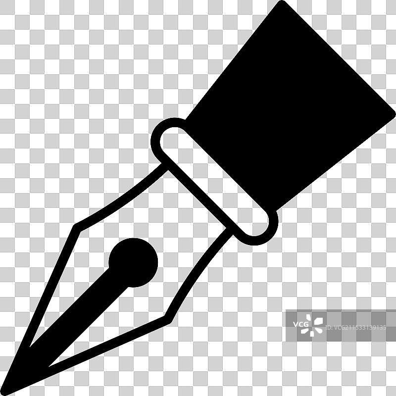 一支线条风格的笔尖图片素材