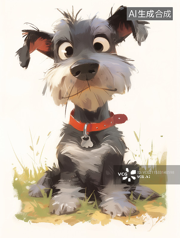【AI数字艺术】卡通狗图片素材