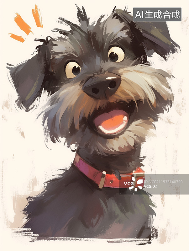 【AI数字艺术】卡通狗图片素材