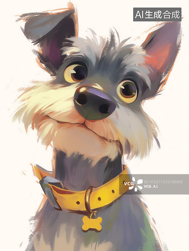 【AI数字艺术】卡通狗图片素材