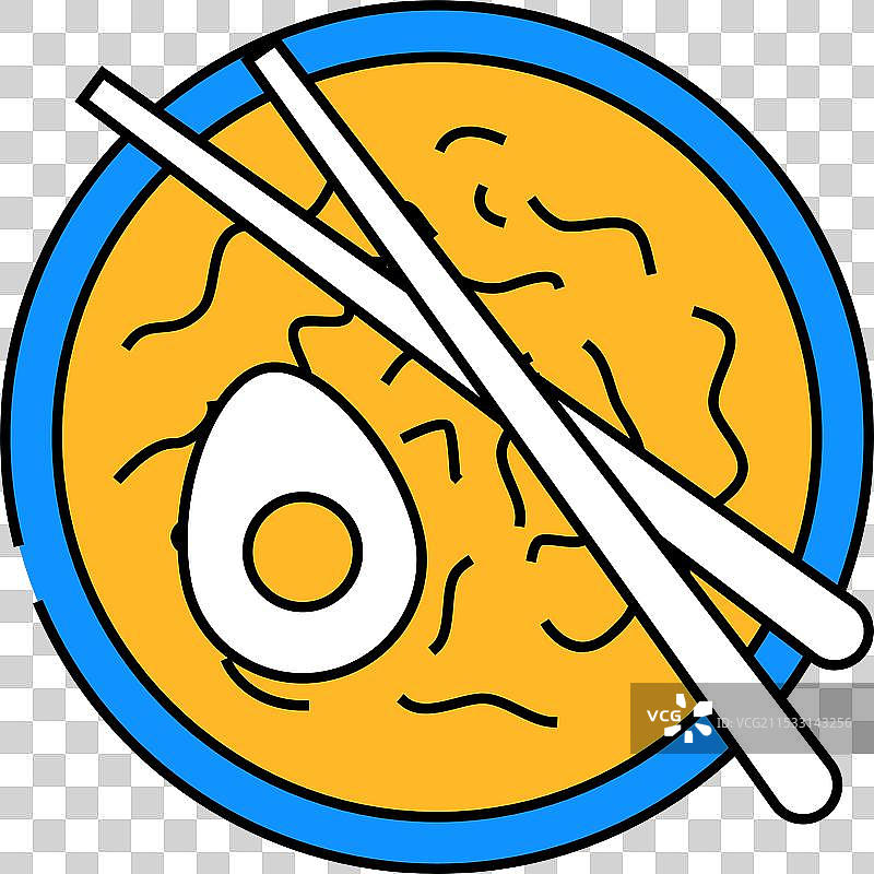 拉面日本食品图标彩色图片素材