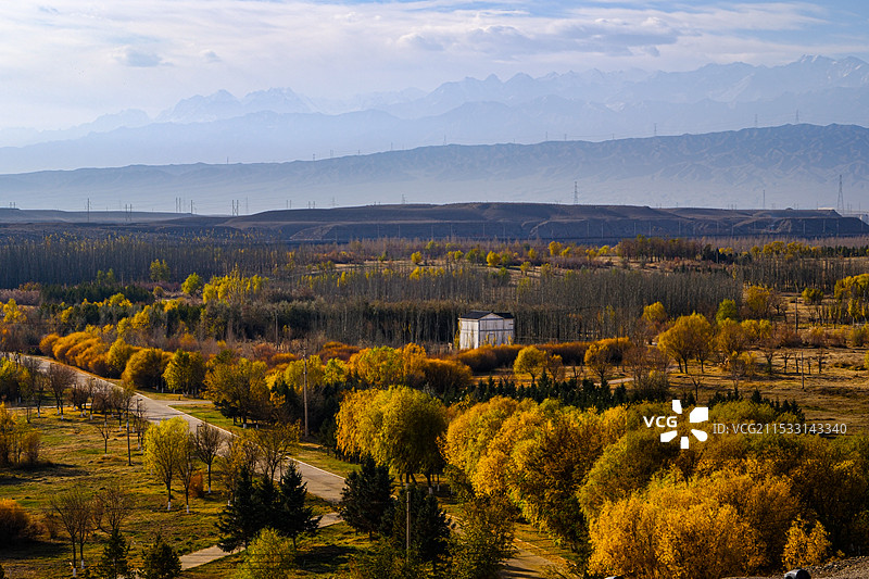 中国甘肃嘉峪关市，嘉峪关城楼，嘉峪关光化门，嘉峪关柔远门，会极门，城墙，长城，万里长城西端起点图片素材