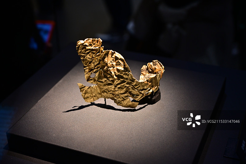 三星堆博物馆 金面具图片素材