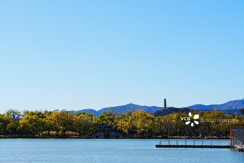 颐和园初冬绝美风光图片素材