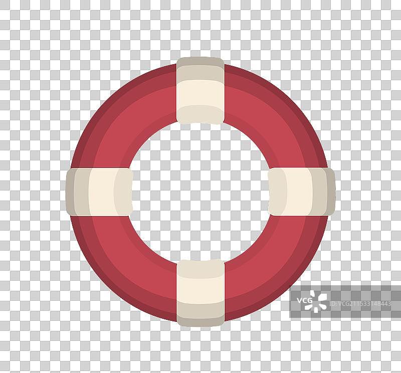 一组船只元素，红色救生圈，航海旅行图片素材