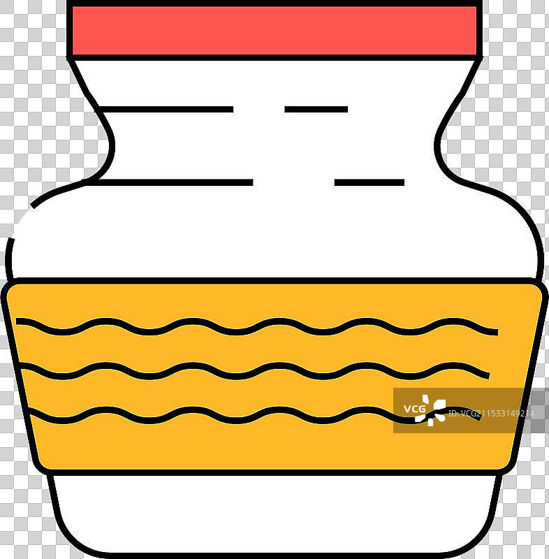 印度教象征的彩色卡拉什水壶图片素材