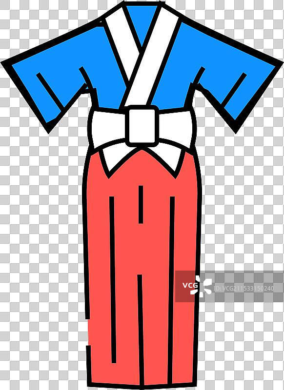 神社巫女神道图标颜色图片素材