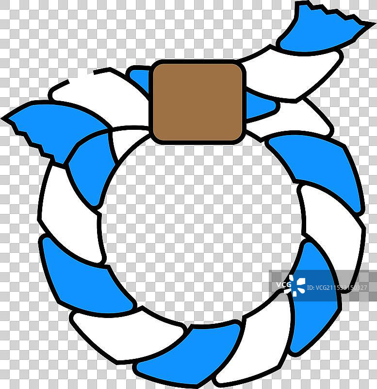 神道教的绳结环图标颜色图片素材