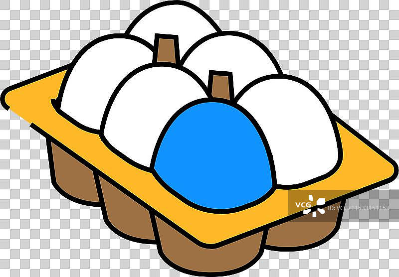 彩色鸡蛋盒图标图片素材