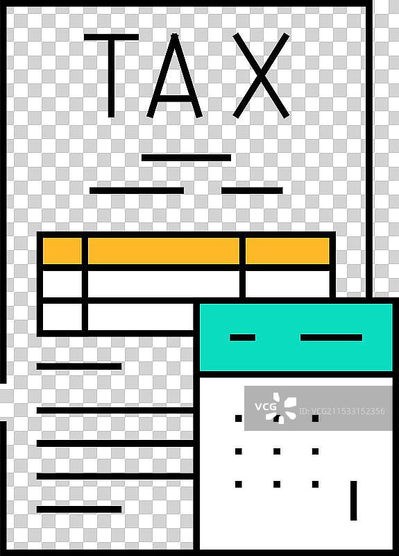 税务计算图标颜色图片素材