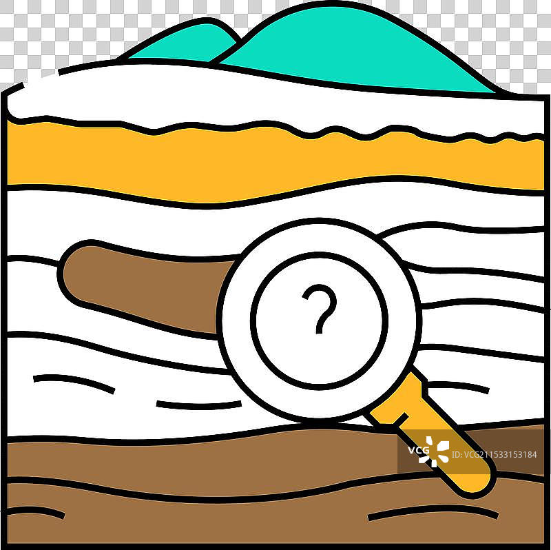 矿产勘探图标颜色图片素材