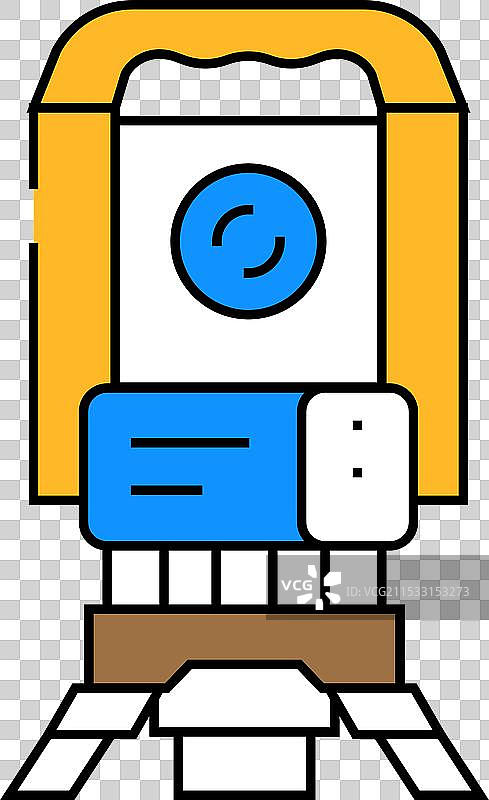 矿业测量工具图标 彩色图片素材