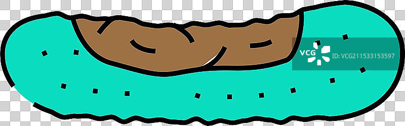 腐烂的黄瓜食物图标颜色图片素材