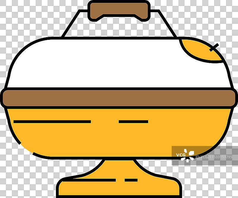 吸烟牛肉图标 彩色图片素材