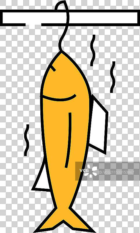 烟熏鱼图标 彩色图片素材