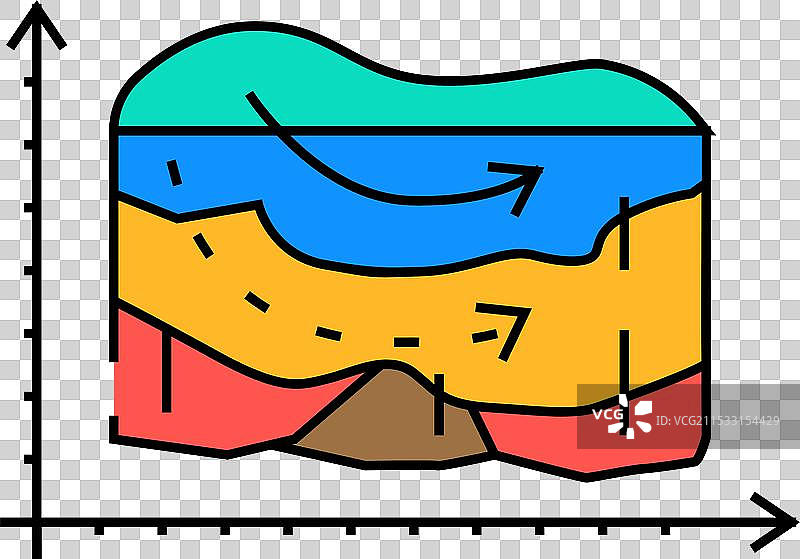 水文地质模型 水文地质学家 图标 彩色图片素材