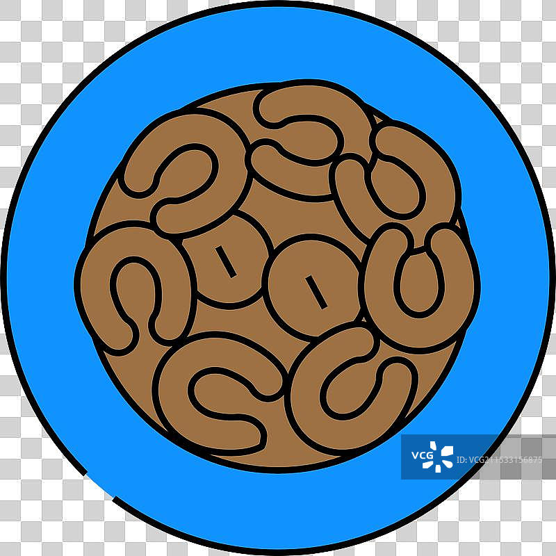 法式焦糖苹果塔的色彩图标图片素材