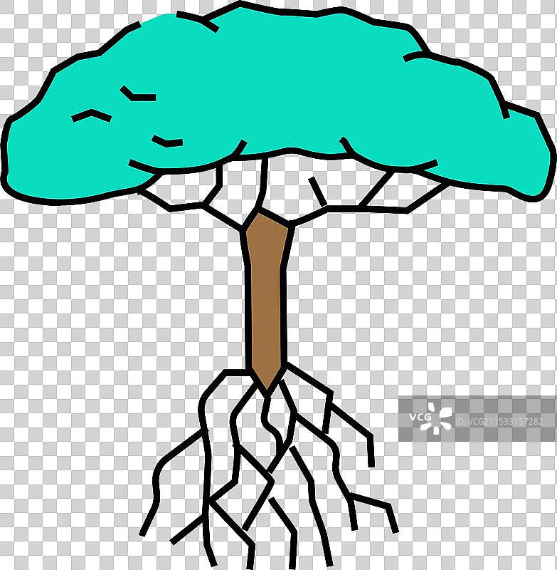 红树林树图标颜色图片素材