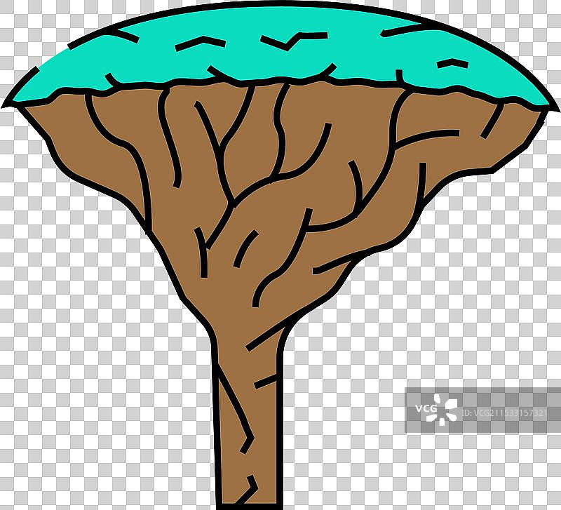 龙血树图标颜色图片素材