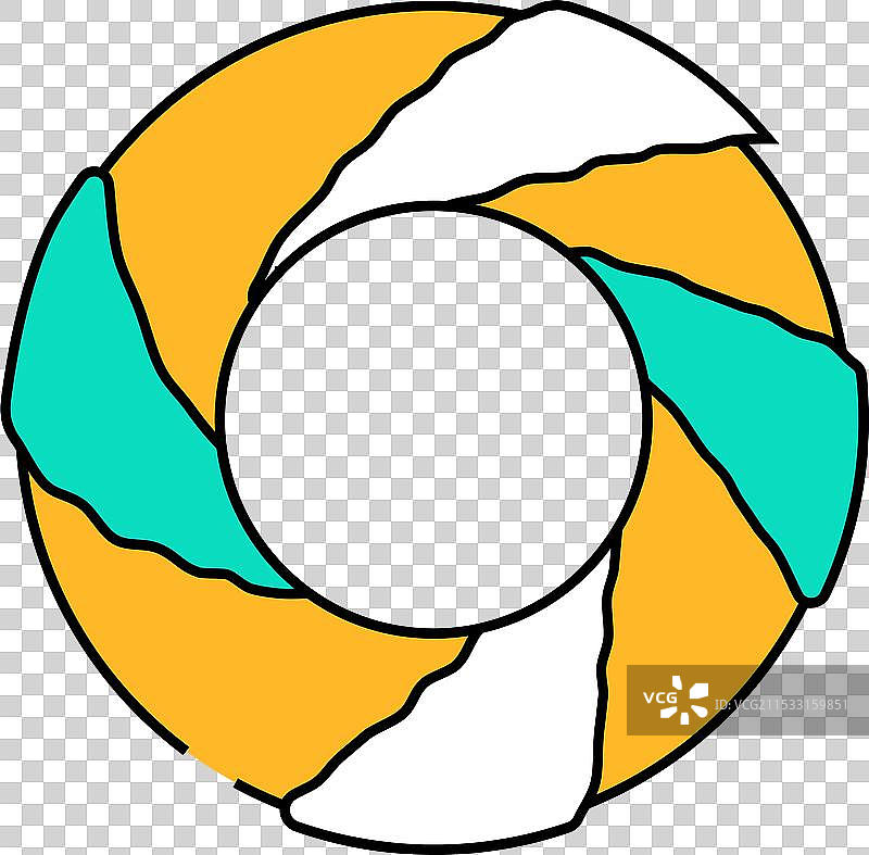 土耳其芝麻贝果美食图标彩色图片素材