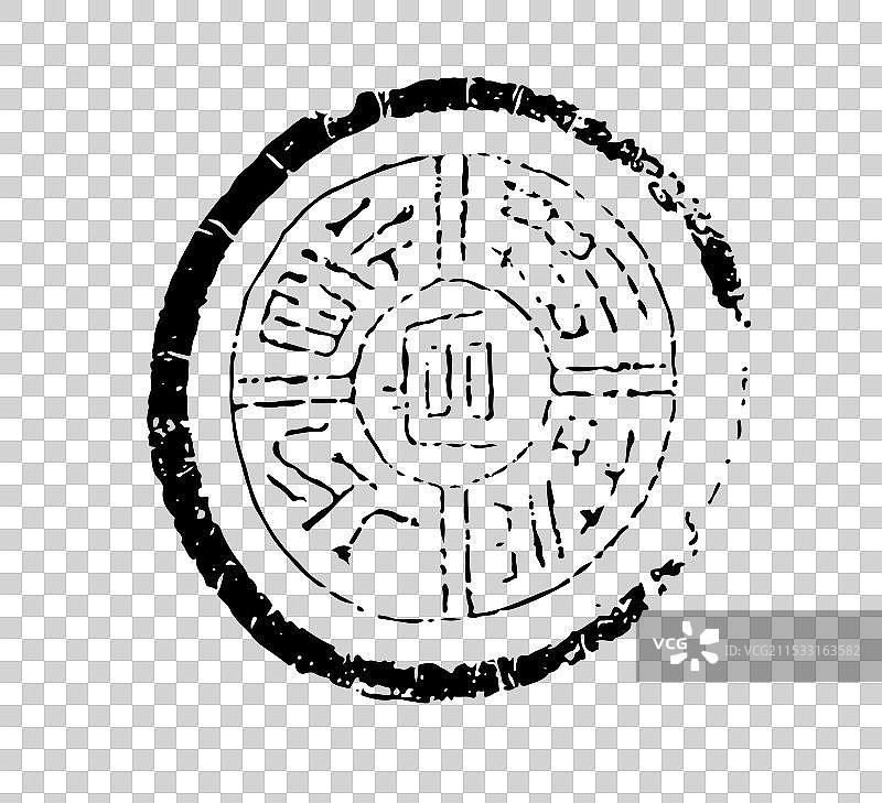 古代瓦当拓片艺术汉朝文化图片素材