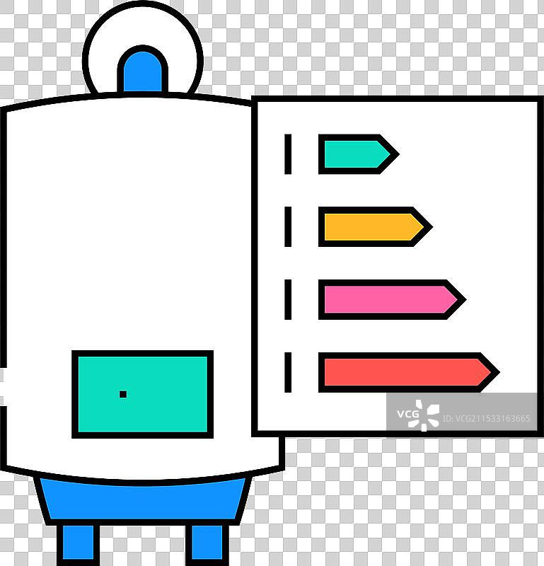 高效热水器图标颜色图片素材