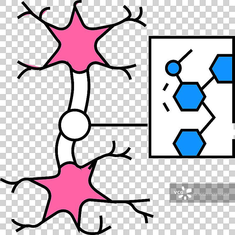 神经化学 神经科学 神经病学 图标 颜色图片素材