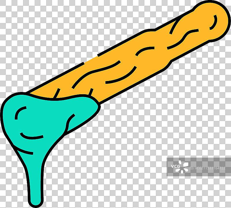 美容院蜡脱器图标 彩色图片素材